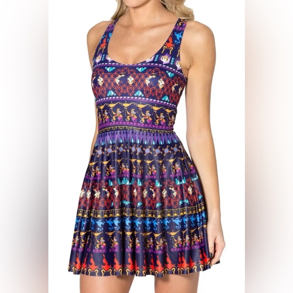 Blackmilk A Whole New World Skater Dress Size Medium